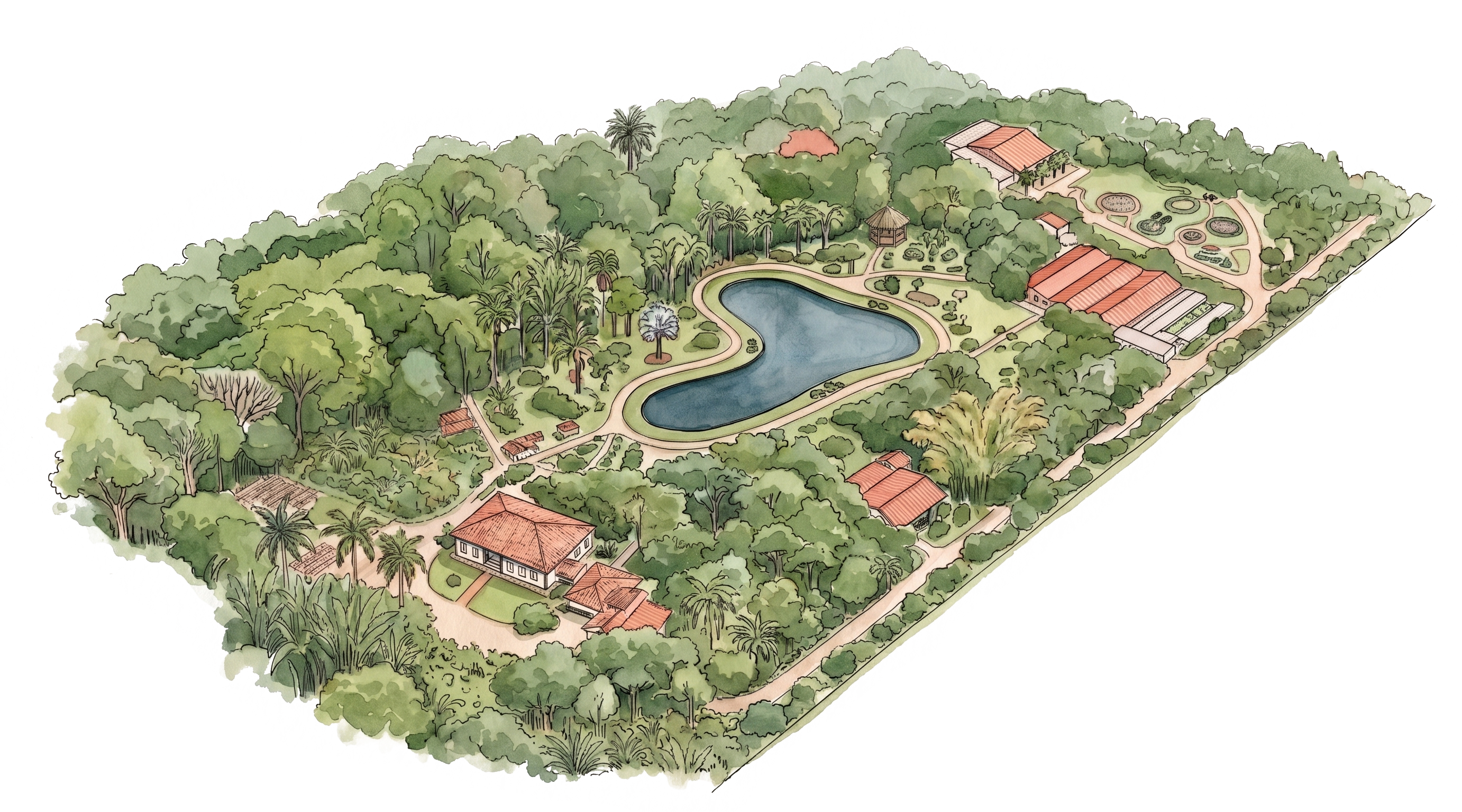Mapa Jardim Botânico Plantarum